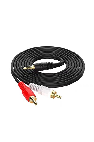 Choice6 كابل تقسيم الصوت بطول 1.5 متر، 3.5 ملم إلى 2 RCA، وصلة مساعدة عالمية ...