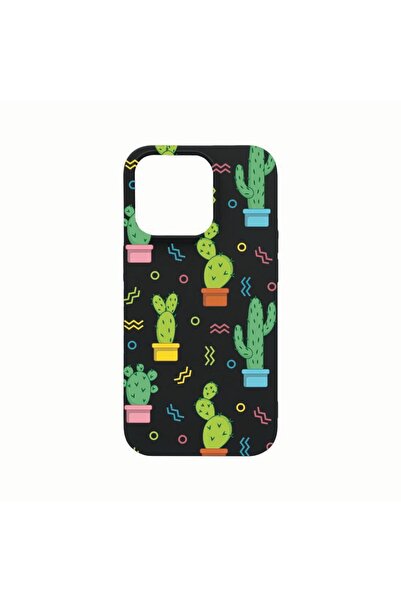 bestcase Θήκη σιλικόνης, Συμβατή με Apple iPhone 14 Pro Max, Κάκτος, ανθεκτικ...