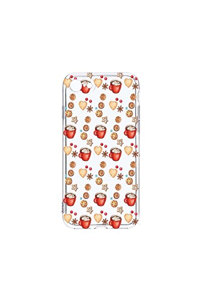bestcase Husa Clear Silicon 2MM, Compatibila Cu Apple iPhone SE 2, Xmas, Anti...