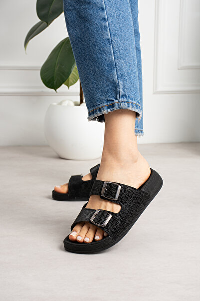 pasyone Black Women's Daily Comfortable Stylish Slippers