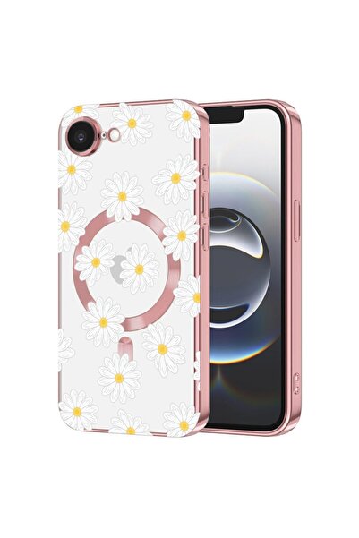bestcase Πολυτελής Θήκη MagSafe, Συμβατή με Apple iPhone 16e, Χαρούμενα Λουλο...