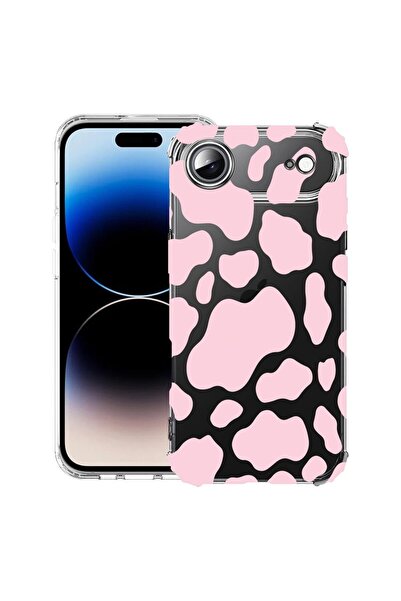 bestcase Husă pentru Apple iPhone 17 Air cu Design Pink Cow, Antișoc, Colțuri...