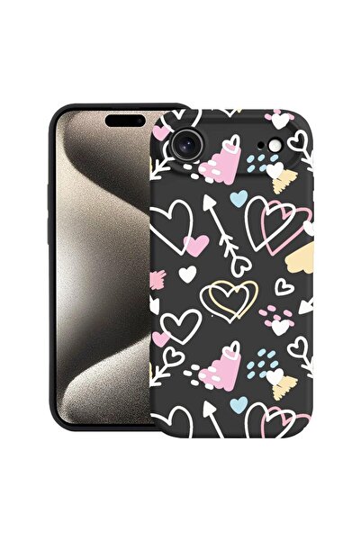 bestcase Θήκη για Apple iPhone 17 Air με Σχέδιο Σύμβολα Αγάπης, Σιλικόνη Prem...
