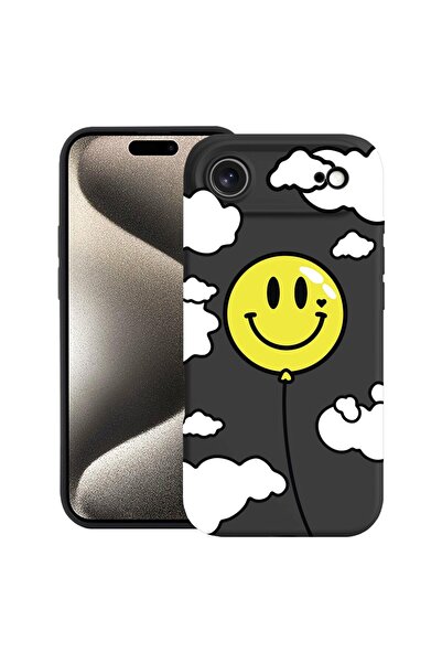 bestcase Husă pentru Apple iPhone 17 Air cu Design Balon Smiley, Silicon Prem...
