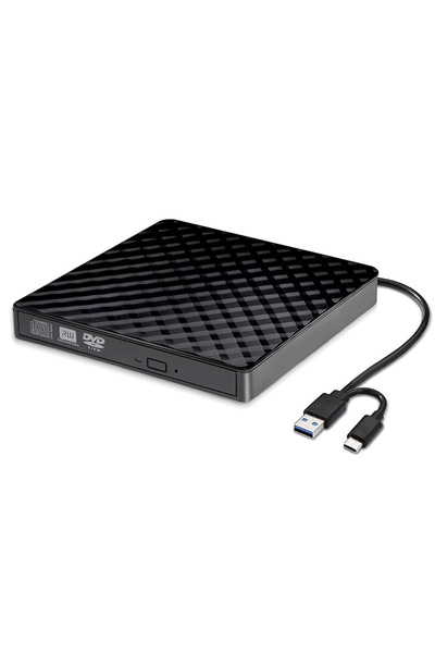 Choice BLACK 2 in 1 USB 3.0 Type-C CD/DVD RW Drive Portable Optical Ultra-Thi...