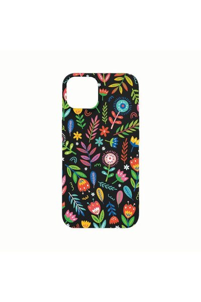 bestcase Θήκη σιλικόνης, Συμβατή με Apple iPhone 14, Χαρούμενα Λουλούδια, ανθ...