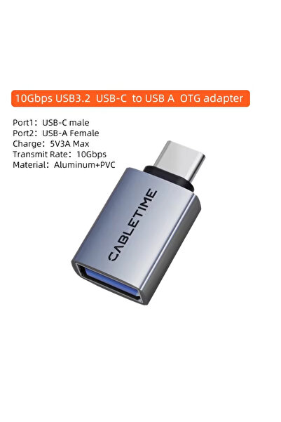 Choice كابل USB3.2 بسرعة 10 جيجابت في الثانية من CABLETIME، محول USB إلى Type...