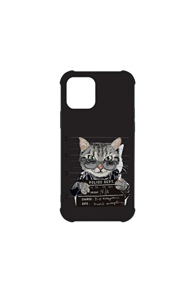 bestcase Husa MaxSafe Glassy, Compatibila Cu Apple iPhone 12, Arrested Cat, H...