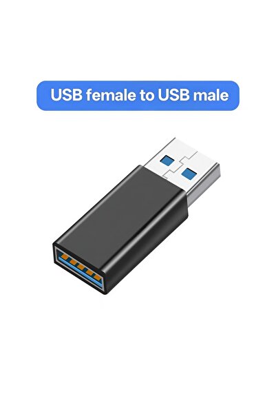 Choice6 black1Pcs USB C3.0 A adapter USB 3.0 Type-c male to male and female t...