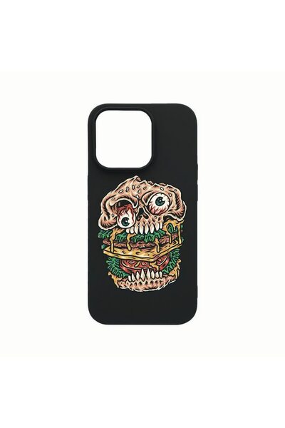 bestcase Husa Silicon, Compatibila cu Apple iPhone 14 Pro Max, Zomburger, rez...