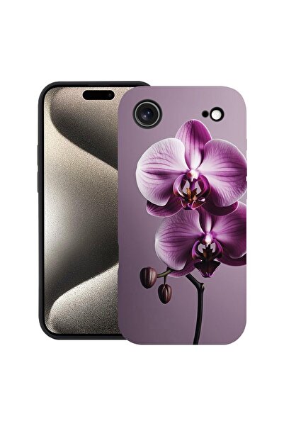 bestcase Husă pentru Apple iPhone 17 Air cu Design Pink Orchid, Silicon Premi...