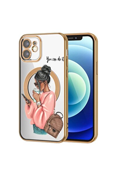 bestcase Husa Luxury MagSafe, Compatibila Apple iPhone 11, Shopping Girl, Ult...
