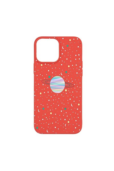 bestcase Силиконов калъф, съвместим с Apple iPhone 13 Pro Max, Вселена, Плане...