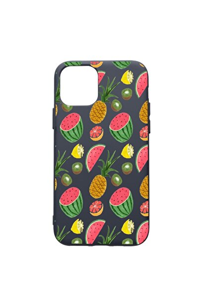 bestcase Θήκη Σιλικόνης Premium Συμβατή με Apple iPhone 12, Σχέδιο Ανανά, με ...