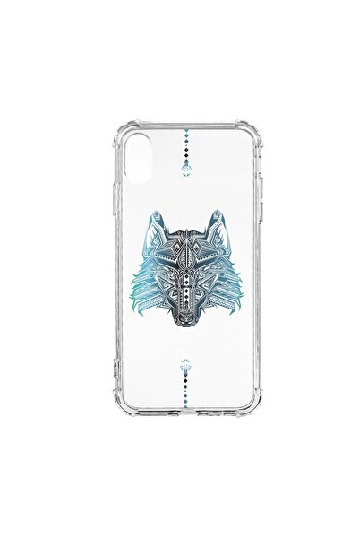 bestcase Husă antișoc din silicon compatibilă cu Apple iPhone XS Max, Wolf, P...