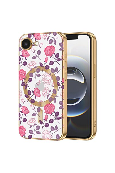 bestcase Πολυτελής Θήκη MagSafe, Συμβατή με Apple iPhone 16e, Κομψό Φλοράλ Σχ...