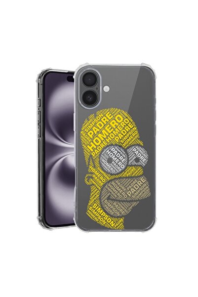 bestcase Θήκη για Apple iPhone 16, Αντικραδασμική 1.5MM, Καλλιγραφία Homer Si...