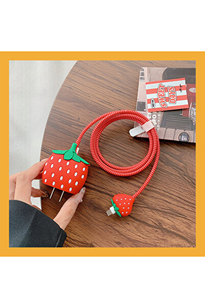Choice 72 Strawberry Pineapple 3D Charger Protective Case For iPhone 18W 20W ...