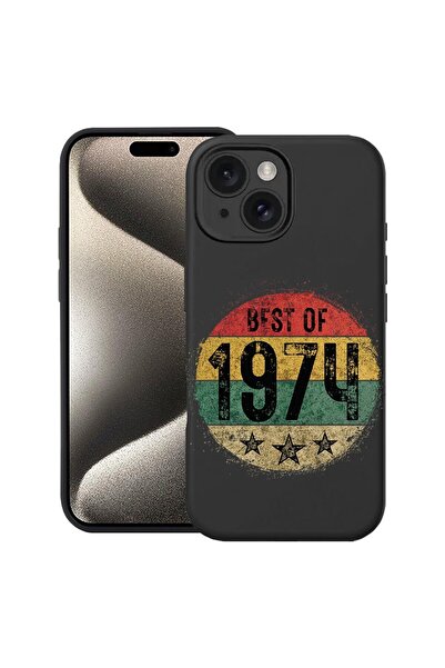bestcase Θήκη Πρέμιουμ Σιλικόνης για Apple iPhone 15, Το καλύτερο του 1974, 1...