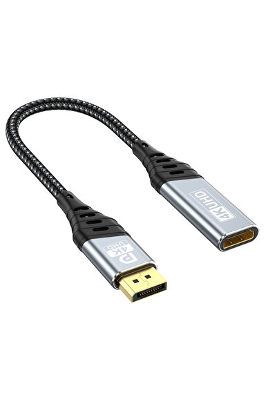Choice 0.25m gray blue DisplayPort to HDMI Adapter 4K,30 for Laptop, PC, Desk...