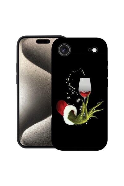 bestcase Husă pentru Apple iPhone 17 Air cu design Grinch de Crăciun, Silicon...