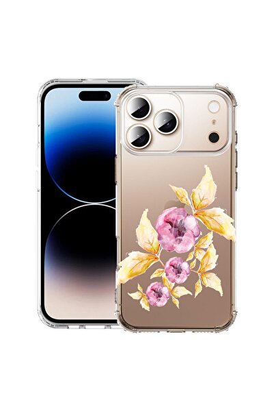 bestcase Husă pentru Apple iPhone 17 Pro cu design Flori Pastel, Antișoc, Col...