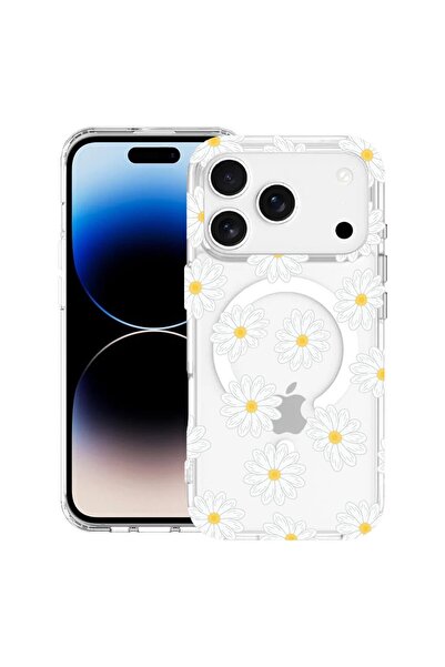 bestcase Husă pentru Apple iPhone 17 Pro Max cu Design Happy Flowers Daisy, M...