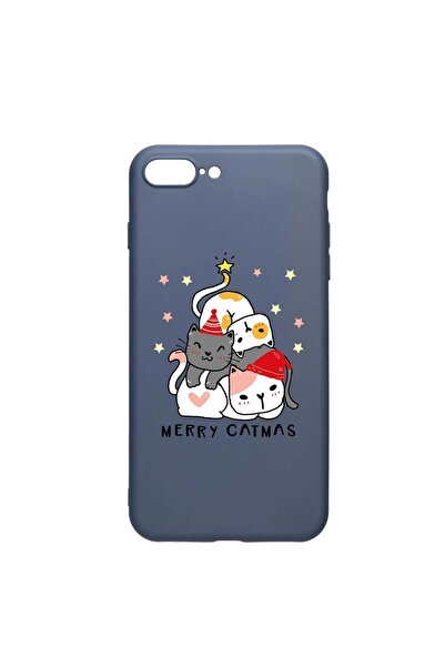 bestcase Husa Silicon Compatibila Cu Apple iPhone 8 Plus / 7 Plus, Merry Catm...