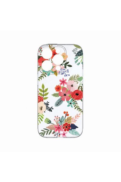 bestcase Калъф, съвместим с Apple iPhone 14 Pro Max, Цветя, Устойчив на износ...