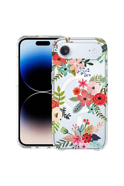bestcase Θήκη για Apple iPhone 17 Air με σχέδιο λουλουδιών, MagSafe Αντικραδα...