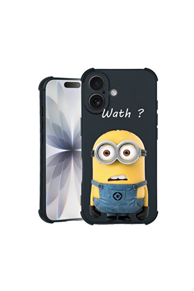 bestcase Husa TPU Pro Shock Compatibila cu Apple iPhone 16, cu Design Minion ...