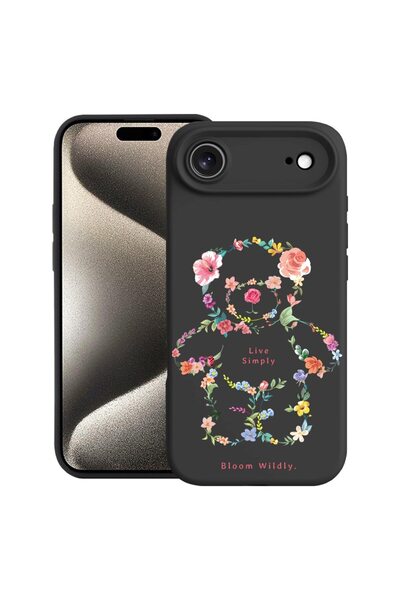 bestcase Калъф за Apple iPhone 17 Air с дизайн Теди мече Live Simply, Премиум...
