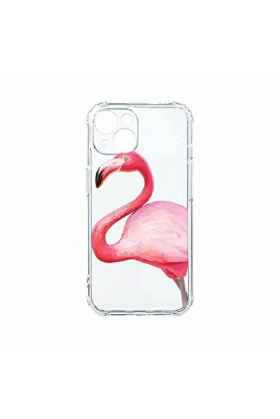 bestcase Αντικραδασμική Θήκη Σιλικόνης, Συμβατή με Apple iPhone 14, Φλαμίνγκο...