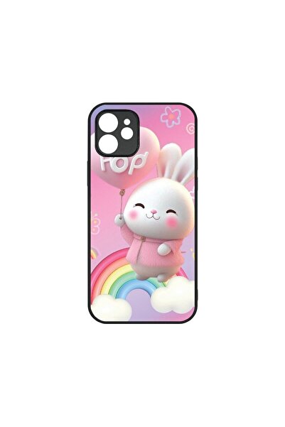 bestcase Husa Slim Glassy, Συμβατό με Apple iPhone 12, Hop Bunny, Χρώματα HD,...