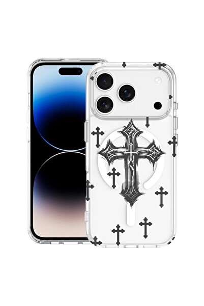 bestcase Θήκη για Apple iPhone 17 Pro Max με σχέδιο σταυρού, Αντικραδασμική T...