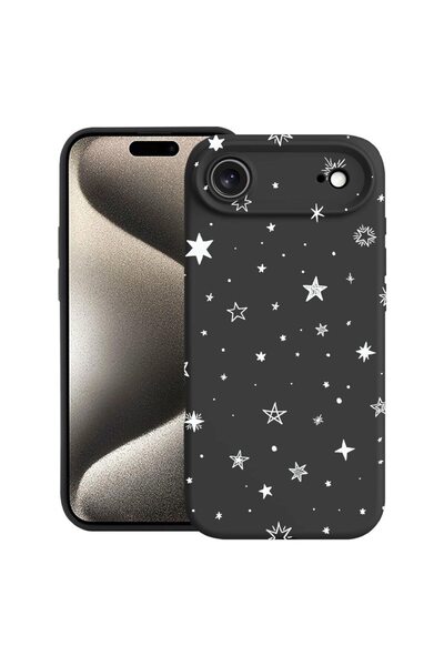 bestcase Husă pentru Apple iPhone 17 Air cu Design Stars, Silicon Premium, Mi...