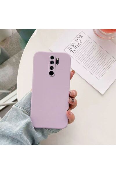 Choice4 حافظة سيليكون مربعة غير لامعة باللون الأرجواني لهاتف Redmi Note 8 Pro...
