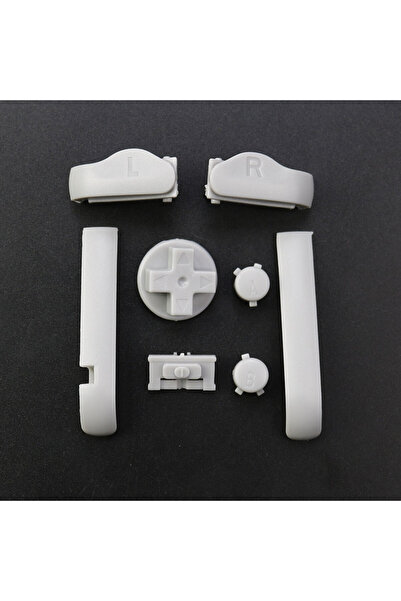 Choice3 مجموعة أزرار JCD رمادية اللون لجهاز GBA A B L R D-Pad مع زر تشغيل/إيق...