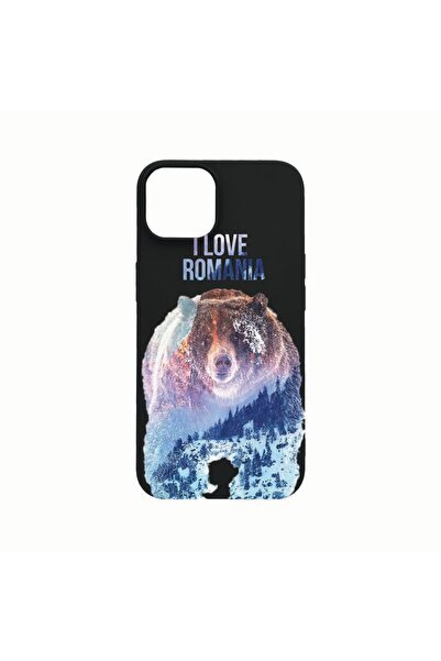 bestcase Θήκη σιλικόνης, Συμβατή με Apple iPhone 14, Αγαπώ τη Ρουμανία, Ανθεκ...