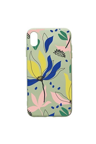 bestcase Husa Premium Silicon Compatibila Cu Apple iPhone XS Max, Flowers Pat...