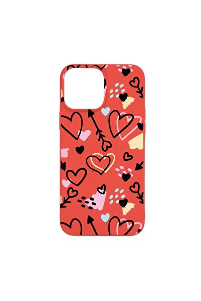bestcase Θήκη σιλικόνης, Συμβατή με Apple iPhone 13 Pro Max, Σύμβολα αγάπης, ...