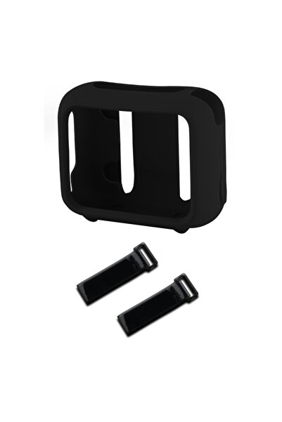 Choice6 Black Speaker Silicone Case Anti Scratch Protective Cover with Carabi...