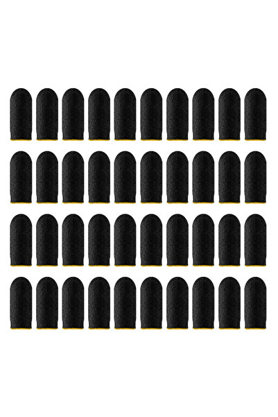 Choice5 Yellow 40PCS 40pc Finger Sleeve Mobile Game Fingertip Gloves Anti-sli...