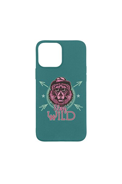 bestcase Husa Silicon Compatibila Cu Apple iPhone 13 Pro Max, Stay Wild, rezi...