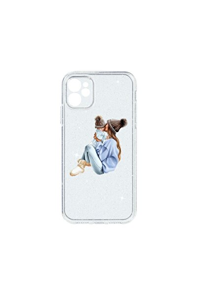 bestcase Θήκη Crystal Glitter 2MM, Συμβατή με Apple iPhone 11, Μαμά Κοριτσιού...