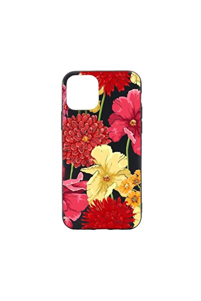 bestcase Husa Silicon Flowers Red Yellow, compatibila cu Apple iPhone 13 Pro ...