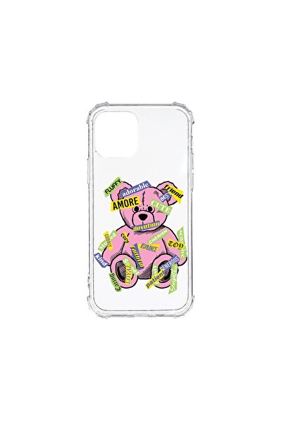 bestcase Husa Anti Shock 1.5MM, compatibilă cu Apple iPhone 12 Pro, Teddy Bea...