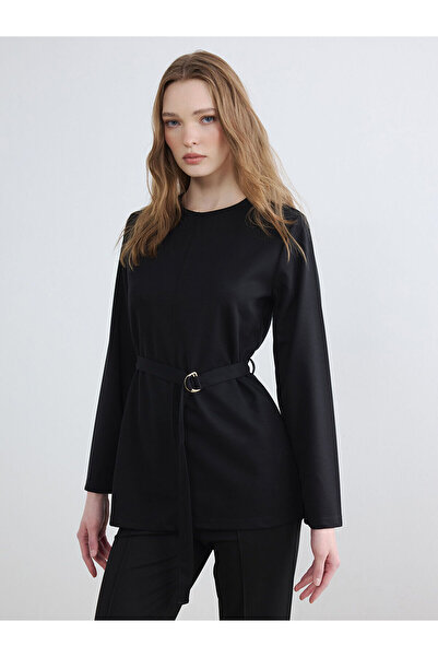 LC Waikiki Özmarka New Season Women's Crew Neck Belted Sweatshirt Tunic