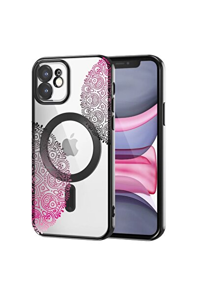 bestcase Πολυτελής Θήκη MagSafe, Συμβατή με Apple iPhone 12, Αφηρημένο Δαντελ...