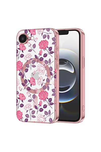 bestcase Husa Luxury MagSafe, Compatibila Apple iPhone 16e, Rose, Ultra-Soft,...